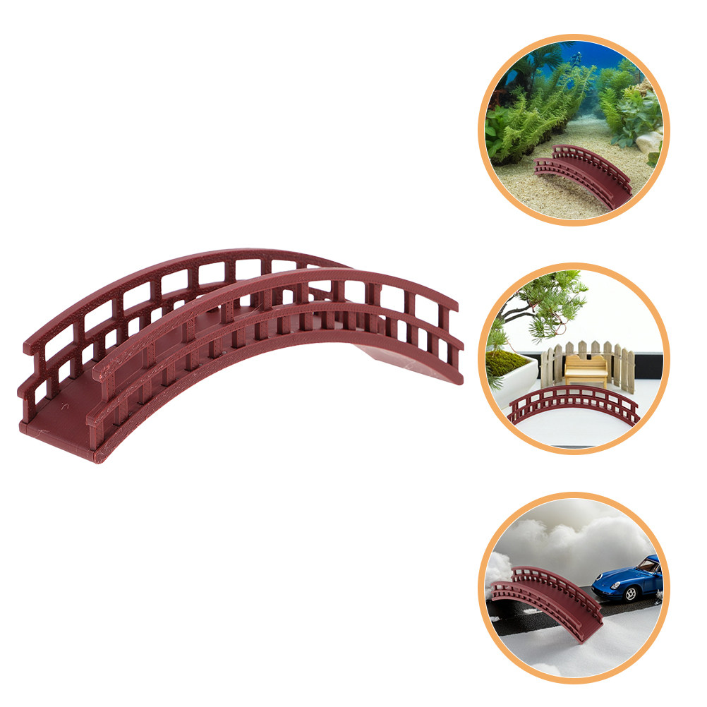 Bonsai Garden Landscape Design - Mini-Bogenbrücke, leichtes Design für Feengarten, Bonsai-Blumentopf,