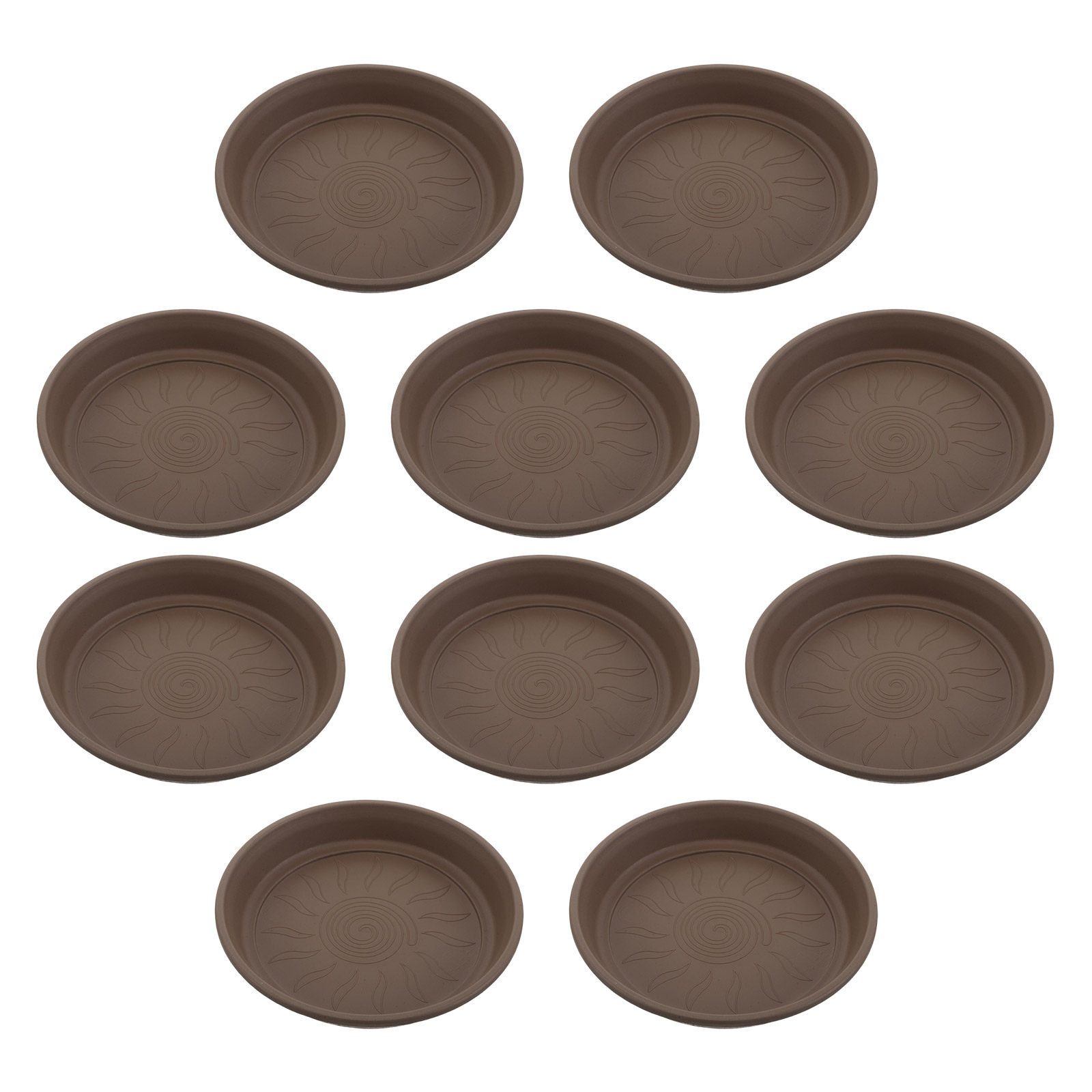 Drip Tray Saucer - 10 Stück runde Untersetzer für Pflanzen,