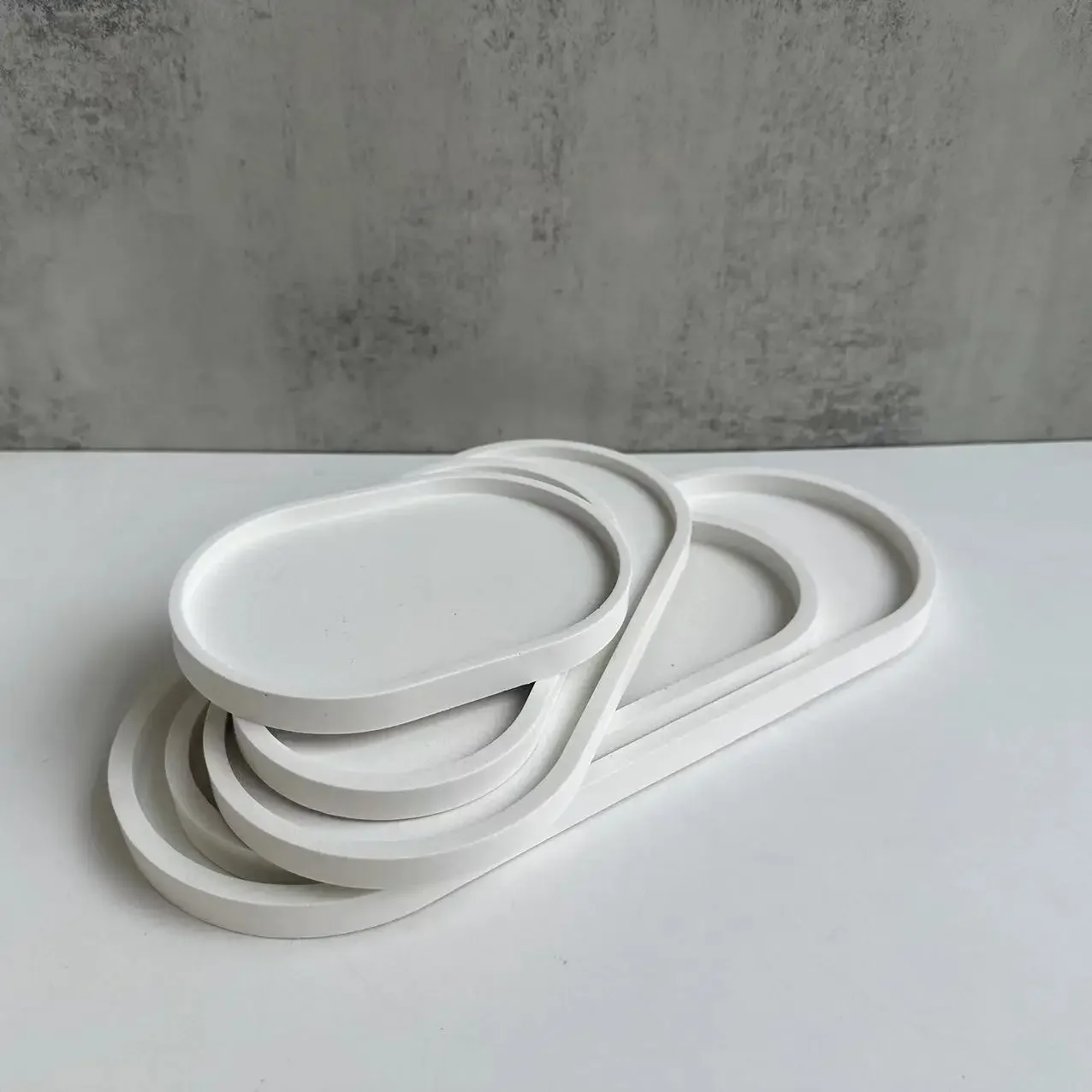 Drip Tray Saucer - Ovale Blumentopf-Basisform, Zement-Tropfschale, Untersetzer, Silikonform, DIY-Pflanzgefäße,