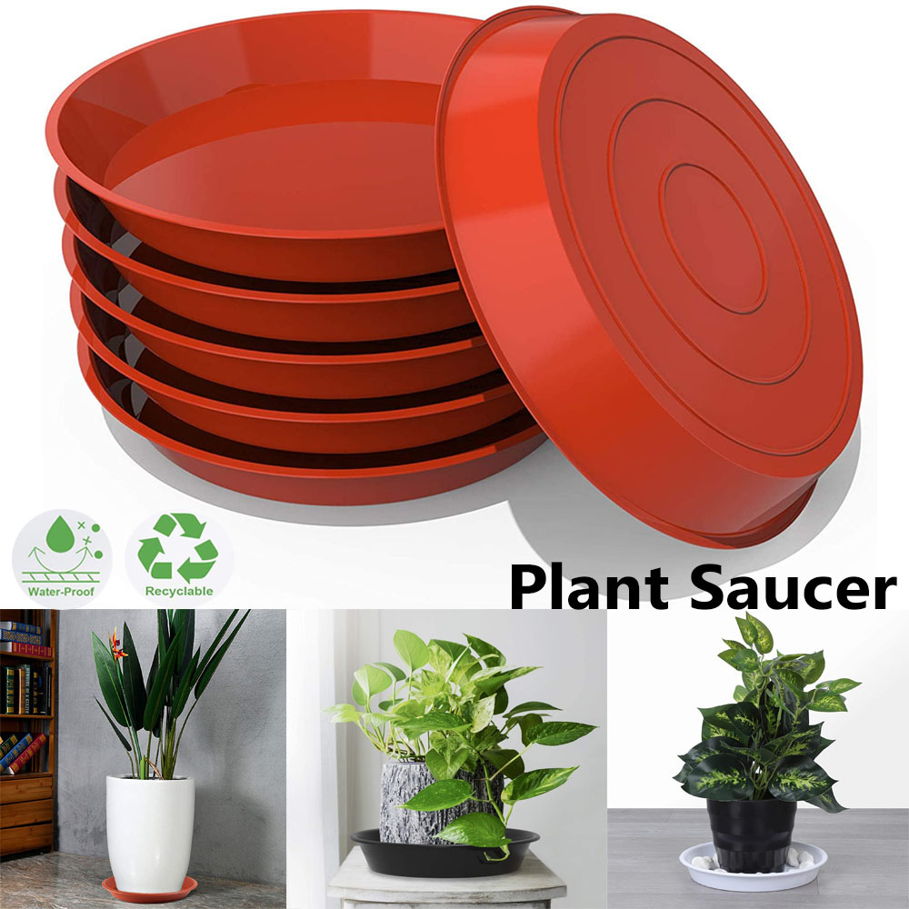 Drip Tray Saucer - 3 Stück runde Garten-Blumentopf-Untersetzer aus Kunststoff