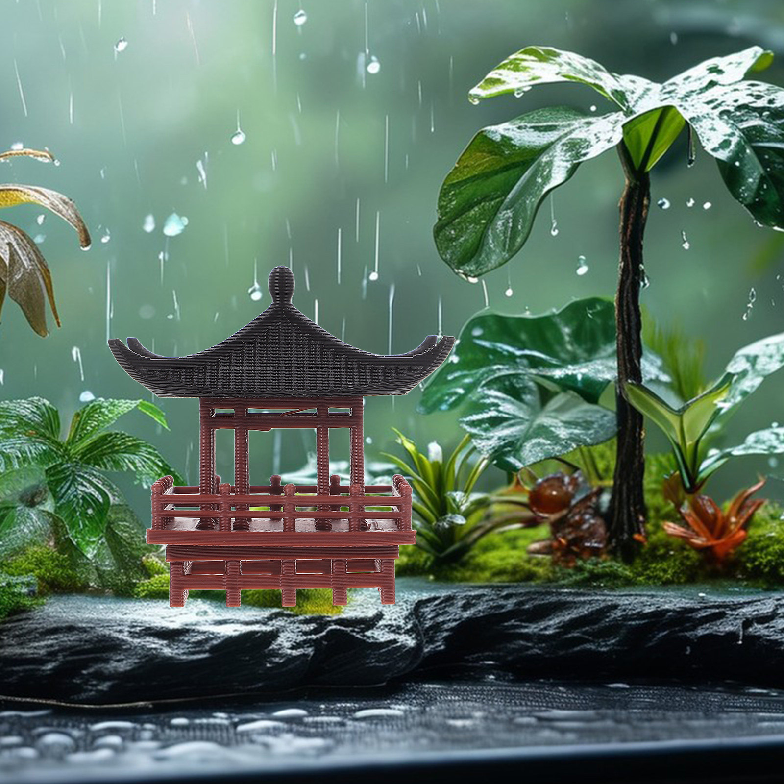Miniatur-Chinesischer Pavillon – Bonsai Garden Landscape Design Bewertung und Preis