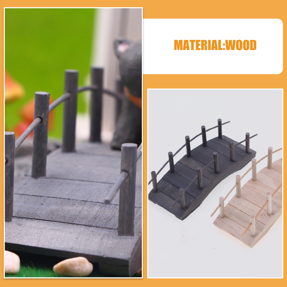 2 Stück Miniatur-Bogenbrücke,  – Bonsai Garden Landscape Design Bewertung und Preis