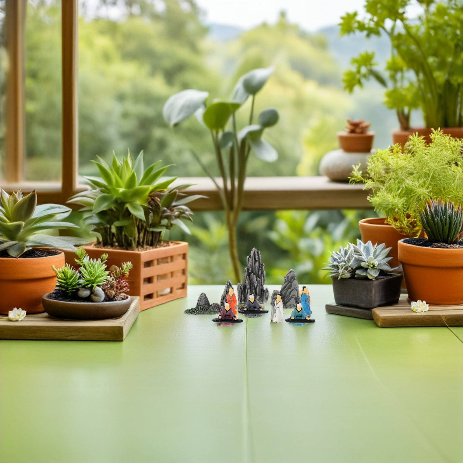10 Stück Harz-Miniatur-Statuen – Bonsai Garden Landscape Design Bewertung und Preis