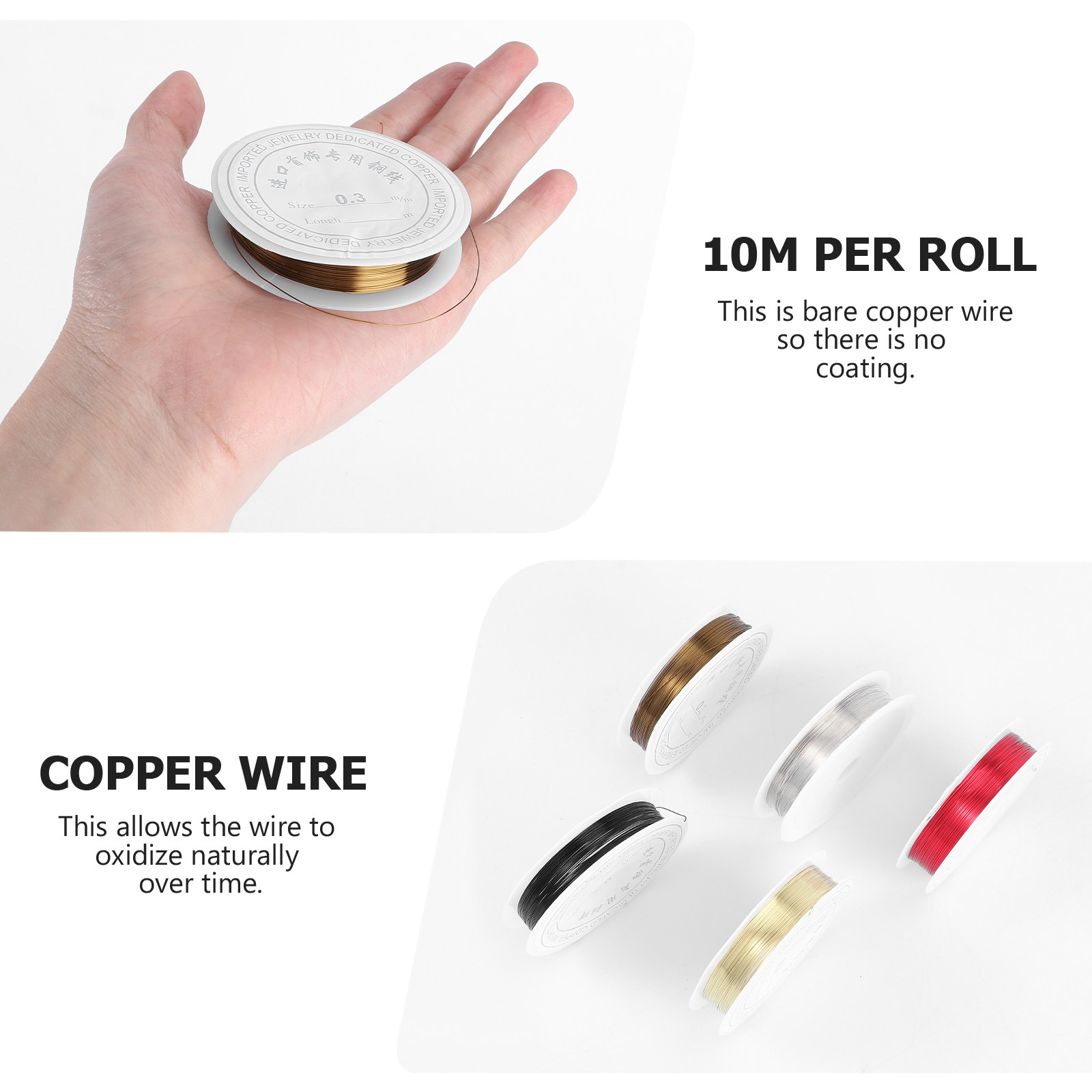 5 Rollen Kupferdraht Schmuckma – Copper Wire Roll Bewertung und Preis