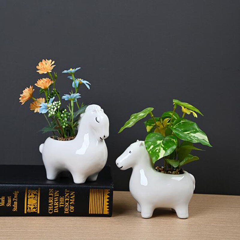 Weißer Porzellan-Blumentopf in – Bonsai Garden Art Bewertung und Preis