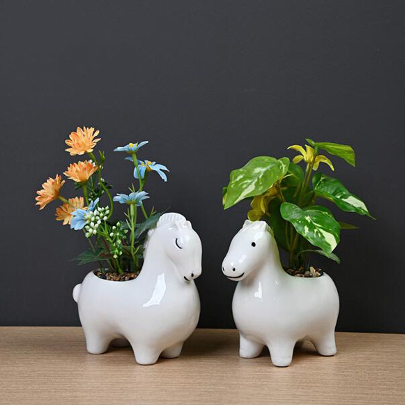 Weißer Porzellan-Blumentopf in – Bonsai Garden Art Bewertung und Preis