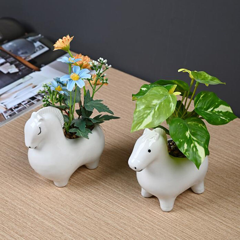 Weißer Porzellan-Blumentopf in – Bonsai Garden Art Bewertung und Preis