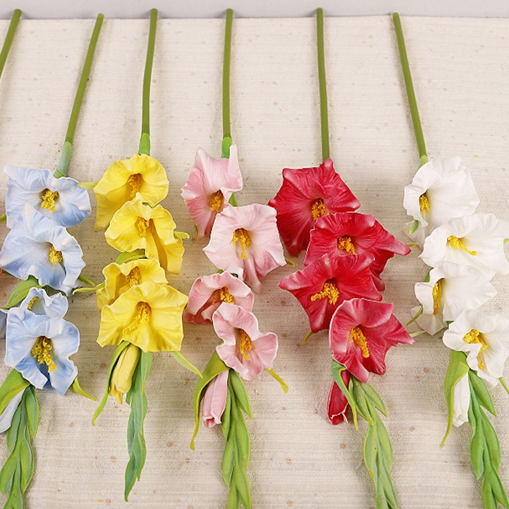 PU-Kunststoff-Gladioluszweige, – Bonsai Garden Art Bewertung und Preis