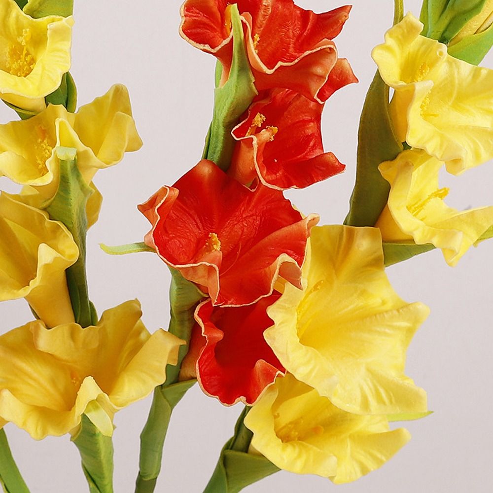 PU-Kunststoff-Gladioluszweige, – Bonsai Garden Art Bewertung und Preis
