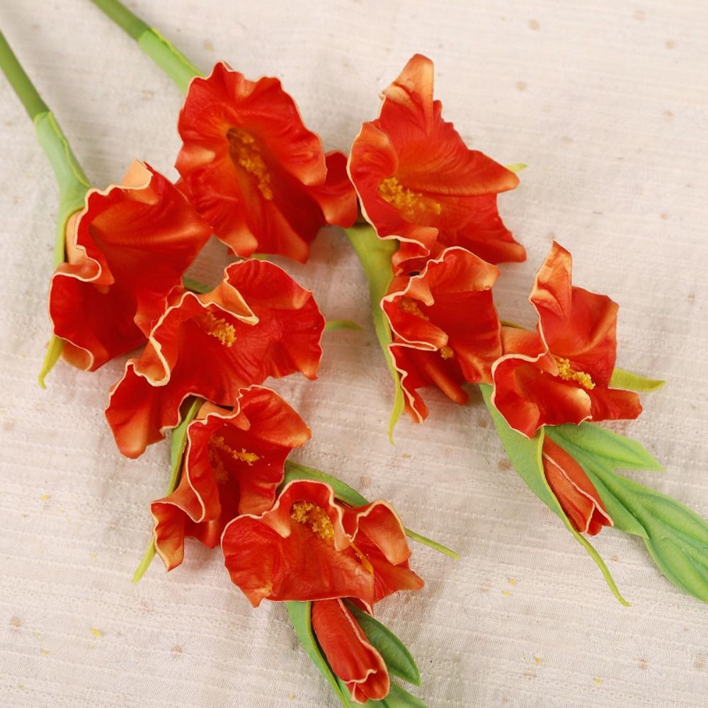 PU-Kunststoff-Gladioluszweige, – Bonsai Garden Art Bewertung und Preis
